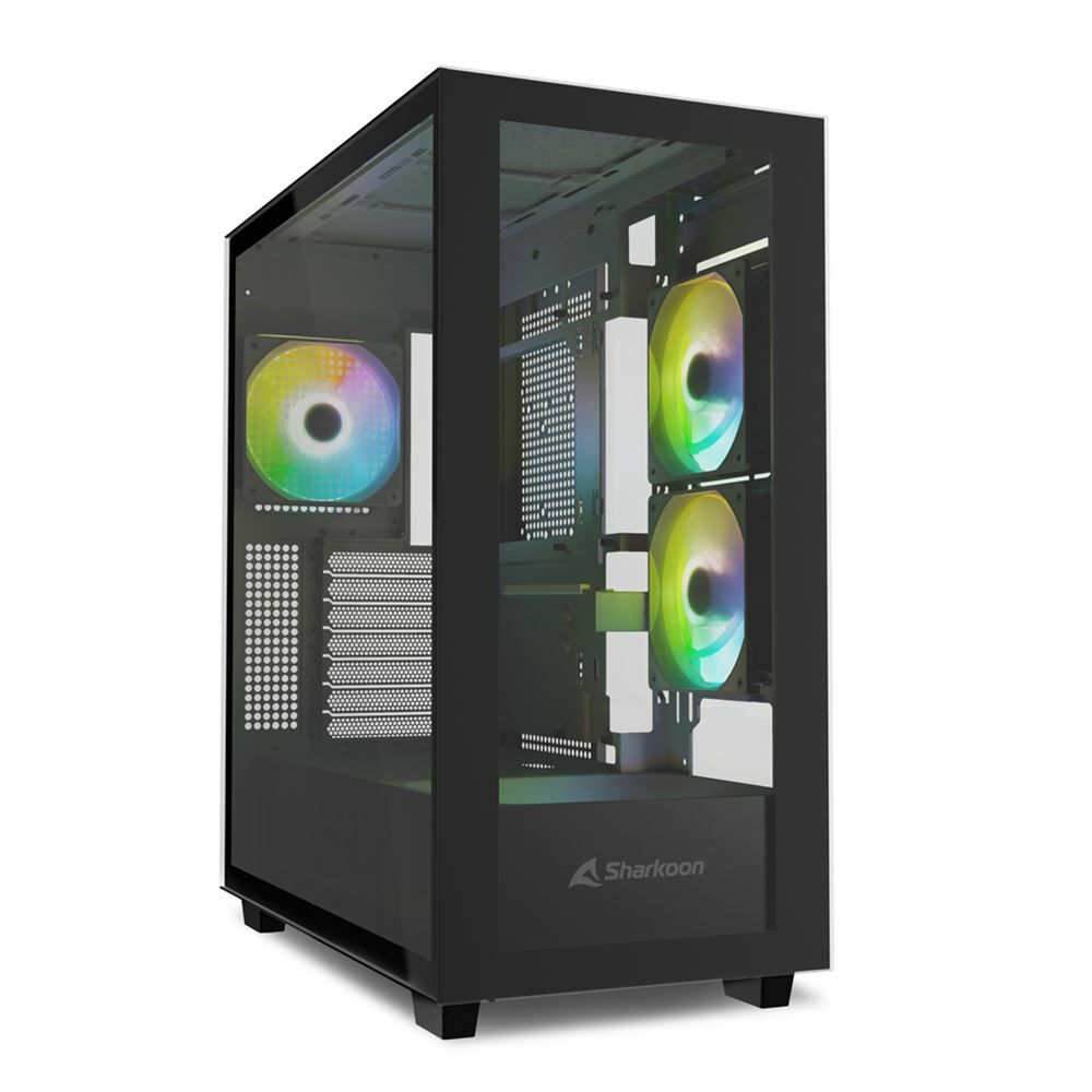 Sharkoon Rebel C60 - Midi Tower PC Case - Black - RGB