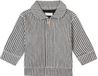 Noppies Genay Long Sleeve Stripe gebreide cardigan voor babyjongens, Phantom - P008, 68 cm