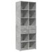 vidaXL Armoire haute 70x42,5x185 cm bois traité gris béton