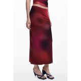 Desigual Asmee Women's Pencil Skirt Red