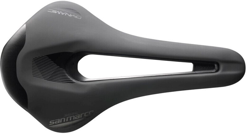 Selle San Marco Shortfit 2.0 Dynamic Zadel Open-Fit, zwart