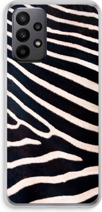 Case Company Hoesje Samsung Galaxy A23 - Zebra - Soft Cover