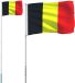 vidaXL - Vlag met vlaggenmast België 5,5 m aluminium