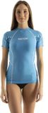Seac RAA Short Evo rashguard met korte mouwen voor dames - UV zwem en snorkeltop - Lichtblauw - L