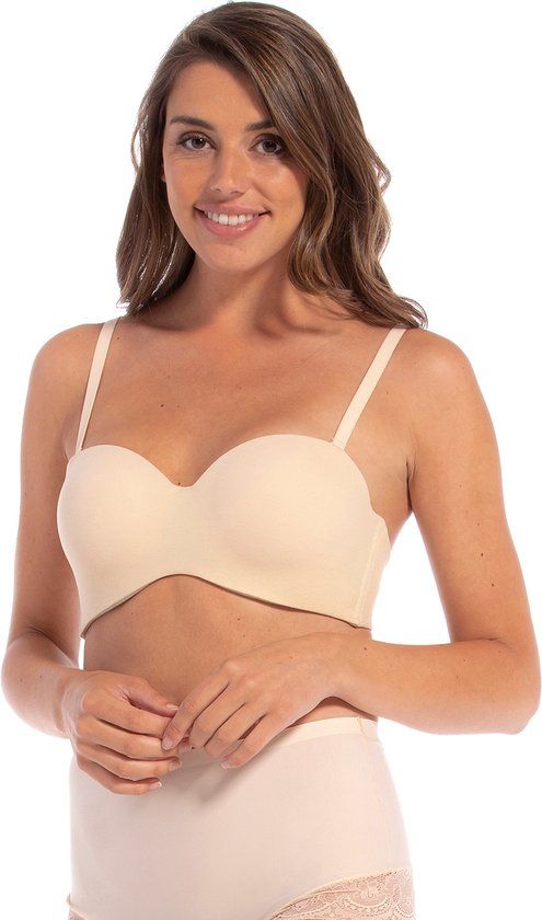 MAGIC Bodyfashion Luxury Strapless Bra - Latte - 80D