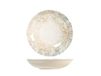 H&H Eris multifunctionele borden van porselein, 25 cm, modern design, elegant, voor het serveren van gerechten, beige