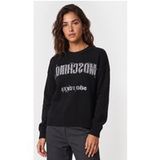 Moschino Pull en laine logo inversé noir