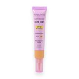 Revolution Superdewy SPF30 Skin Tint, Licht Getinte Huidtint met SPF 30 voor Gevoelige en Acnegevoelige Huid, Opbouwbare Dekking, Vegan, Medium Neutral Warm, 28 ml