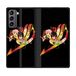 Beschermhoesje Samsung Galaxy S21 Plus hoesje, leer, Manga Fairy Tail motief, zwart