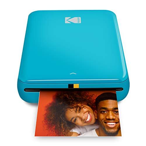 Kodak Step Instant Photo Printer met Bluetooth/NFC, 5,1 x 7,6 cm ZINK-fotopapier en KODAK-app voor iOS en Android (Blauw)