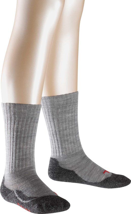 FALKE kindersok Kids Active Warm 10450 - 39-42 - Grijs - Unisex