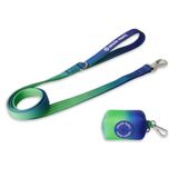 Spark Paws Premium hondenriem en poepzakset, robuuste haak van legering voor sterk trekkende rassen, comfortabel, duurzaam en veilig, Lime Wave