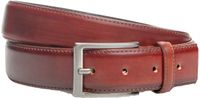 Officine Napoli Gladleren Riem Heren - Brandy (Brandy) - 3,5 cm breed - Riemmaat 95