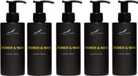 Claudius Cosmetics B.V. Claudius Cosmetics Shower & Wash Sunny Days 300 ml – set van 5 stuks - 2-in-1 Douchegel & Shampoo – frisse tropische geur – Unisex - voordeelverpakking