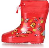 Playshoes Korte Regenlaarzen Bosdieren Rood Maat 19
