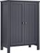 VASAGLE BCB60GY Armoire de salle de bain avec 2 étagères réglables, 30 x 60 x 80 cm, gris