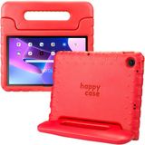 HappyCase Kinder Tablethoes Geschikt voor Lenovo Tab M10 Plus Gen 3 (10.6) | Kindvriendelijke Hoes | Beschemhoes | Kinderhoes | met Handvat en Standaard | Rood