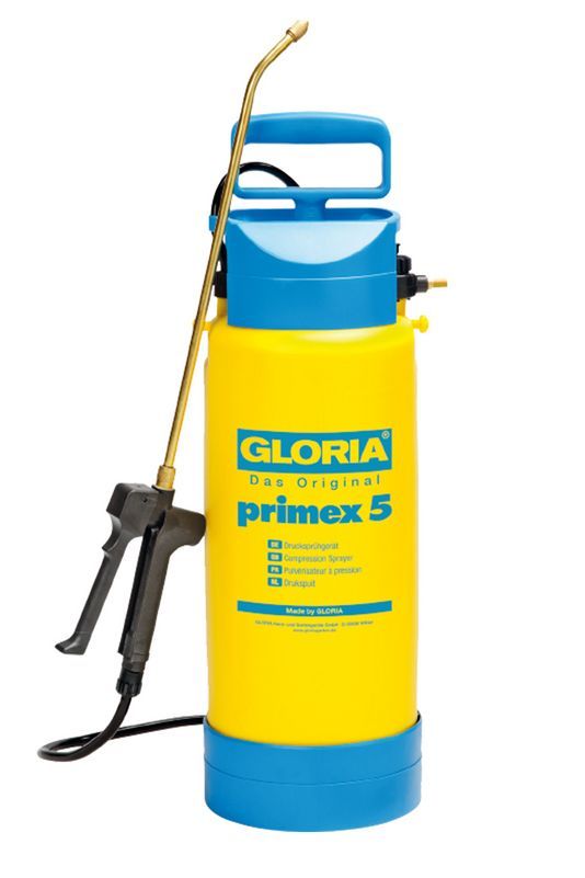 GLORIA Primex 5 Hogedrukspuit - 7 l Tank - Blauw/Geel