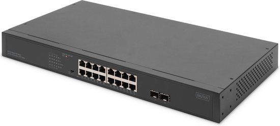 Digitus DN-95347-2 netwerk-switch Unmanaged Gigabit Ethernet (10/100/1000) Power over Ethernet (PoE) 1U Grijs