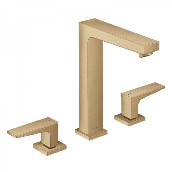 Hansgrohe Metropol 3 Gats Wastafelkraan 185 mm - Messing - 4059625229392
