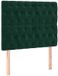 vidaXL Hoofdbord Donkergroen Fluweel 100x7x118/128 cm
