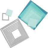 Sizzix Framelits Die Set Vierkant, 8 stuks