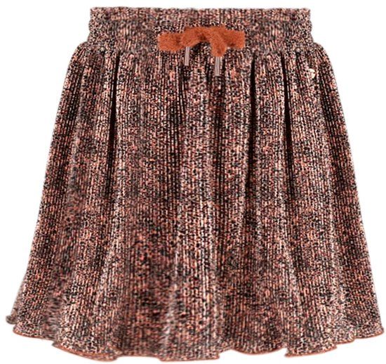 NONO Nele AOP Leopard Plissee Skirt Taupe