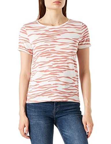 Naf Naf Ozebra T-shirt - Dames - Ecru/Roze - XS