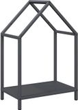 vidaXL - Brandhoutrek - 40x25x60 cm - Koudgewalst Staal - Antracietkleurig