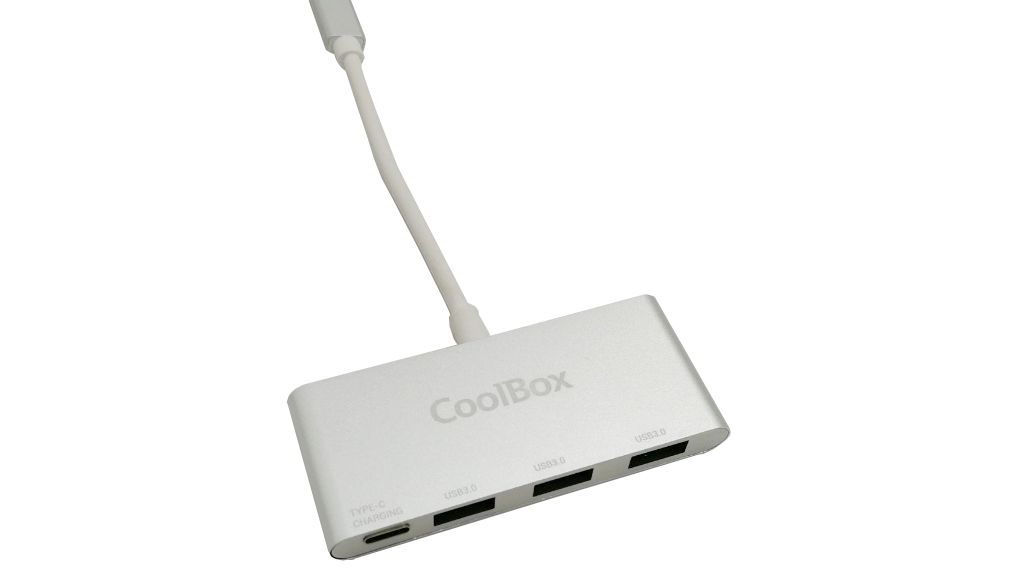 CoolBox COO-HUC3U3PD USB 3.2 Gen 1 (3.1 Gen 1) Type-C Aluminium Hub