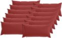 vidaXL Kussensloop 12 stuks Wijnrood 40 x 80 cm Polyester