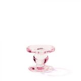 Ambiente kandelaar glas Rose Ø9xh7cm
