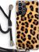Case Company® - Samsung Galaxy A23 Case with Cord - Leopard - Black Cord - Back Cover