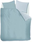 Riviera Maison Rivièra Maison Emery dekbedovertrek - Eenpersoons - 140 x 200/220 cm - Blauwgrijs
