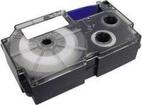 Casio XR-9X1 Labeltape Transparant Zwart 9 mm 8 m