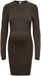 ONLY MATERNITY Gebreide jurk OLMMERA Korte jurk XXL Chocolate Brown 1