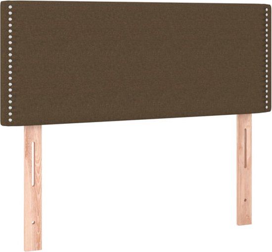 vidaXL Hoofdbord Stof Donkerbruin 80x5x78/88 cm