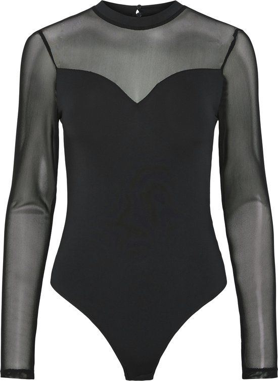 Pieces Milly Body Met Lange Mouwen Zwart S Vrouw