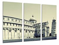 Fotodruk Monumento City Italië Fotodruk Monumento City Italië, Catedral Toren Pisa, Sepia Totale grootte: 97 x 62 cm XXL