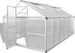 vidaXL Tuinkas versterkt aluminium met basisframe 9,025 m²