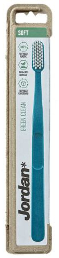 Jordan Green Clean Soft Tandenborstel - Blauw/Groen - Volwassenen