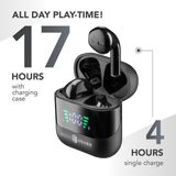 Music Sound Spark TWS Headset Bluetooth 5.3 Zwart