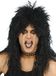Smiffys Hair Metal pruik zwart - Kostuum pruik voor carnaval