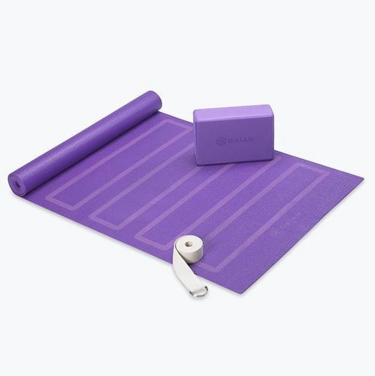 Gaiam Yoga set - Beginners kit - Paars