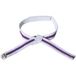 Kwon Ceinture de scratch blanche/violette/blanche Budō enfant