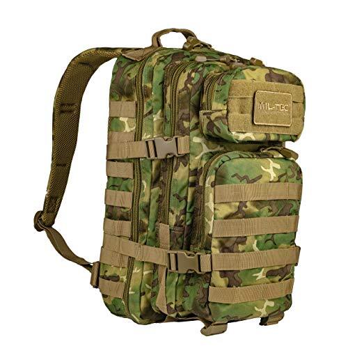 Mil-Tec US Assault Pack Backpack, L, Woodland Arid