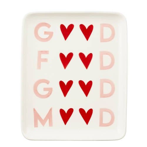 Mica Decorations serveerbord Good Food Good Mood (20,5x17 cm)