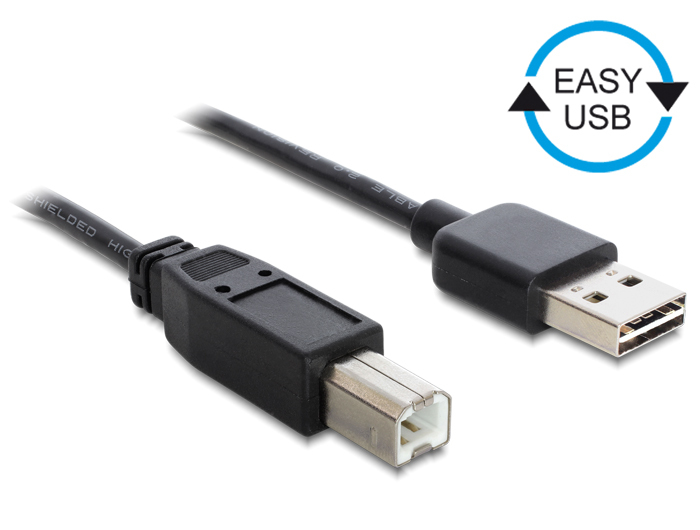 DeLOCK 0.5m, USB2.0-A/USB2.0-B