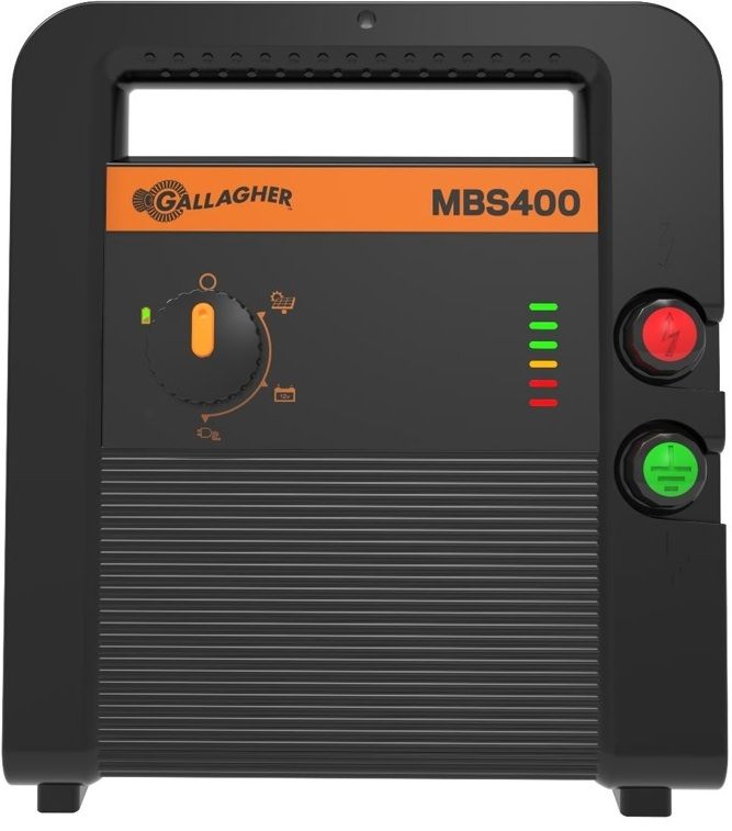 Gallagher MBS400 - Afrasteringsapparaat - 12V / 230V / Zonnepaneel - Zwart