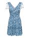 ONLY ONLFERNANDA LIFE S/L DRESS WVN NOOS Maxi jurk V-hals Mouwloos Viscose Riverside